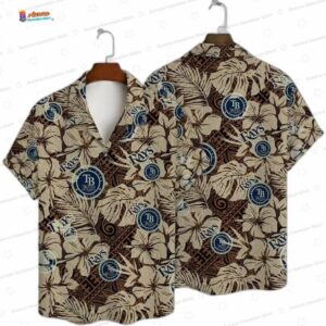Tropical Logo Tampa Bay Rays Hawaiian Shirt, Vintage Leaf Game Day