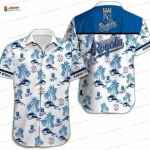 Tropical Paradise Kansas City Royals Hawaiian Shirt, Blue Game Day Style