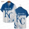Tropical Summer Vibes Kansas City Royals Hawaiian Shirt, Blue Floral Style