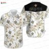 Tropical Crest New Orleans Saints Hawaiian Shirt Set, White Floral Game Day