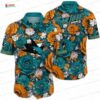 San Jose Sharks Floral Stripe Hawaiian Shirt for Hockey Fans