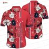 Red Parrot Paradise Boston Red Sox Hawaiian Shirt, Tropical Sunset Aloha Button-Up Red Parrot Paradise Boston Red Sox Hawaiian Shirt, Tropical Sunset Aloha Button-Up