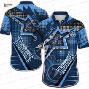 Blue Starburst Tennessee Titans Hawaiian Shirt Game Day Vibes
