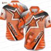 Tropical Dusk Cincinnati Bengals Hawaiian Shirt, Orange Palm Sunset NFL Aloha Button-Up for Football Fan Gift