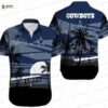 Tropical Spirit Dallas Cowboys Hawaiian Shirt, Paradise Game Day Button-Up