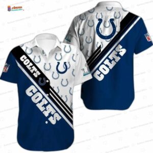 Split Horseshoe Indianapolis Colts Aloha Hawaiian Shirt
