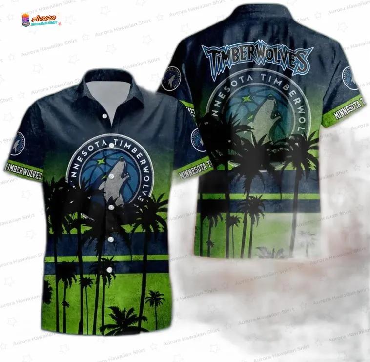 Neon Palm Horizon Minnesota Timberwolves Hawaiian Shirt – Coastal Fan Style Neon Palm Horizon Minnesota Timberwolves Hawaiian Shirt – Coastal Fan Style