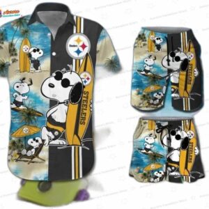 Surfing Snoopy Pittsburgh Steelers Hawaiian Shirt