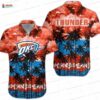 Sunset Orange Aloha Oklahoma City Thunder Hawaiian Shirt – Coastal Fan Style Sunset Orange Aloha Oklahoma City Thunder Hawaiian Shirt – Coastal Fan Style