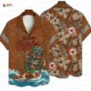 Tropical Palms Baltimore Orioles Hawaiian Shirt, Orange Paradise Fan Style