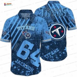 Custom Name Number Tennessee Titans Aloha Hawaiian Shirt