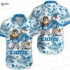 Pineapple Palm Detroit Lions Hawaiian Shirt, Summer Vibes Vacation Button-Up