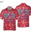 Tropical Blossom Atlanta Braves Hawaiian Shirt, Floral Aloha Fan Style