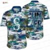 Patriotic Breeze Seattle Mariners Hawaiian Shirt, Flag Resort Style