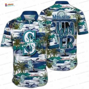 Tropic Tide Seattle Mariners Hawaiian Shirt, Limited Fan Edition Aloha Button-Up