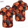Orange Waves of Victory Denver Broncos Hawaiian Shirt, Jungle Style Aloha Button-Up