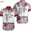 Tropical Horizon Atlanta Falcons Hawaiian Shirt, Red Palm Fan Edition Tropical Horizon Atlanta Falcons Hawaiian Shirt, Red Palm Fan Edition