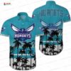 Teal Palm Island Charlotte Hornets Hawaiian Shirts