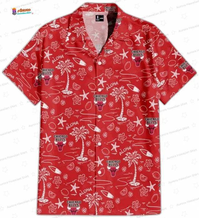 Tropical Breeze Aloha Vibes Chicago Bulls Hawaiian Shirt Tropical Breeze Aloha Vibes Chicago Bulls Hawaiian Shirt