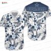 Twilight Beach Dallas Cowboys Hawaiian Shirt, Navy Palm Game Day