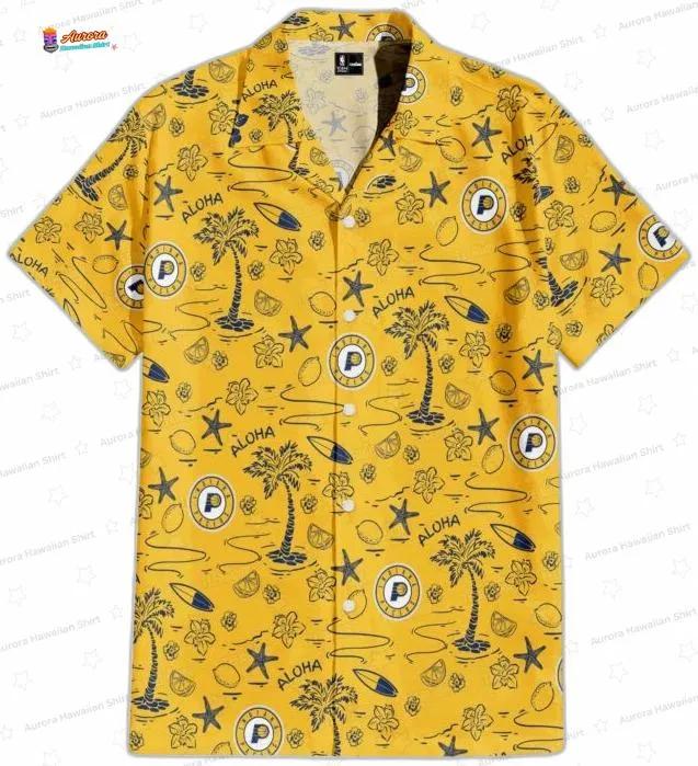 Tropical Breeze Jungle Style Indiana Pacers Hawaiian Shirt Tropical Breeze Jungle Style Indiana Pacers Hawaiian Shirt