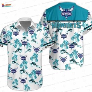 Teal Palm Island Charlotte Hornets Hawaiian Shirts
