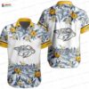 Gold Navy Tribal Game Day Nashville Predators Hawaiian Shirts