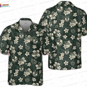 Vintage Tropical Flower Milwaukee Bucks Hawaiian Shirt