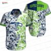 Tiki Tropics Seattle Seahawks Hawaiian Shirt, All-Over Island Style Tiki Tropics Seattle Seahawks Hawaiian Shirt, All-Over Island Style
