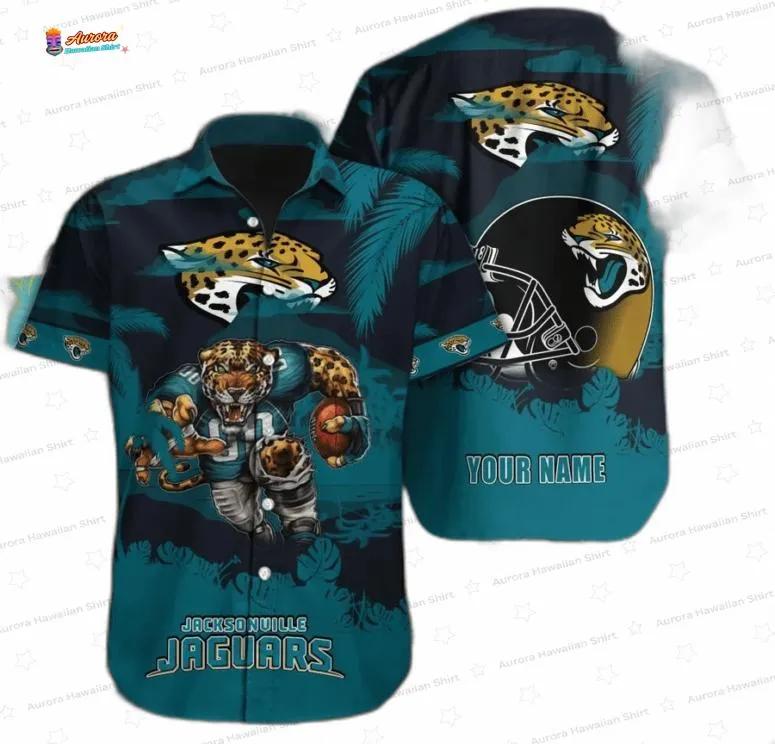 Teal Jaguar Football Player Jacksonville Jaguars Hawaiian Shirt Game Day Vibes Teal Jaguar Football Player Jacksonville Jaguars Hawaiian Shirt Game Day Vibes