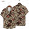 Victory Quote Detroit Tigers Hawaiian Shirt, Navy Tropical Floral Style