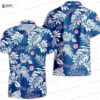 Tropical Leaf Breeze Texas Rangers Hawaiian Shirt, Blue Jungle Style Tropical Leaf Breeze Texas Rangers Hawaiian Shirt, Blue Jungle Style