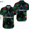 Navy Tribal Star Dallas Cowboys Hawaiian Shirt, Island Game Day Button-Up