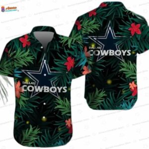 Tropical Night Dallas Cowboys Hawaiian Shirt, Aloha Button-Up