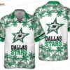 Green Floral Dallas Stars Hawaiian Shirt – Stripe Team Design