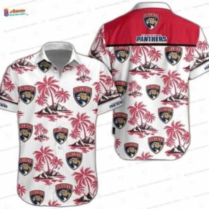 Coral Palm Island Florida Panthers Hawaiian Shirt – Coastal Hockey Style