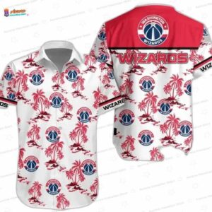 Red Palm Island Washington Wizards Hawaiian Shirts