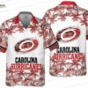 Tropical Palm Red Black Carolina Hurricanes Hawaiian Shirts