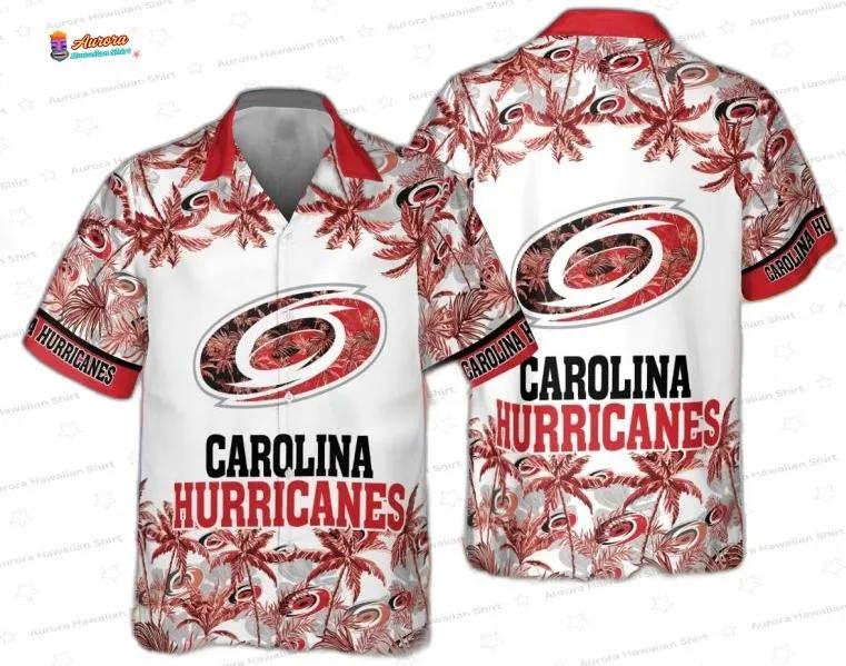 Carolina Hurricanes Hawaiian Shirt – Tropical Sunset Aloha Style Hockey Shirt Carolina Hurricanes Hawaiian Shirt – Tropical Sunset Aloha Style Hockey Shirt