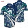 Wave Crest Seattle Mariners Hawaiian Shirt, Tiki Surf Resort Style