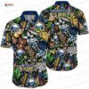 Blue Gold Tropical Floral Game Day Buffalo Sabres Hawaiian Shirts