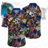 Tropical Sunset Texas Rangers Hawaiian Shirt, Palm Shadow Resort Style Tropical Sunset Texas Rangers Hawaiian Shirt, Palm Shadow Resort Style