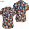 Vintage Tropic Patchwork Houston Astros Hawaiian Shirt, Beach Aloha Button-Up