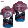 Tropical Fruit Palm Game Day Colorado Avalanche Hawaiian Shirts