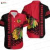 Red Floral Chicago Blackhawks Hawaiian Shirt – Team Design