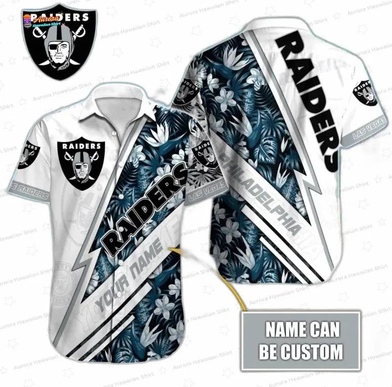 Custom Lightning Las Vegas Raiders Hawaiian Shirt Custom Lightning Las Vegas Raiders Hawaiian Shirt