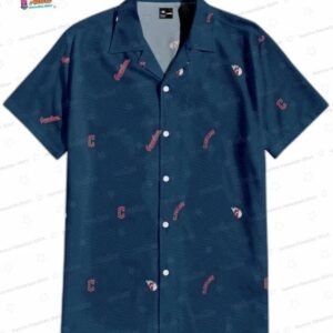 Victory Stride Cleveland Guardians Hawaiian Shirt, Navy Resort Style