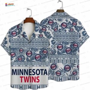 Vintage Tropics Minnesota Twins Hawaiian Shirt, Patterned Fan Edition