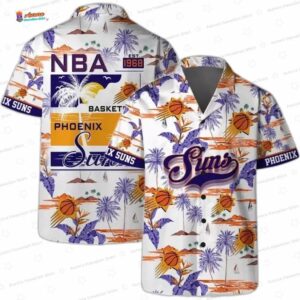 Retro Sunset Palm Phoenix Suns Hawaiian Shirt – Desert Coast Fan Style