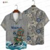 Tropical Palms Seattle Mariners Hawaiian Shirt, Teal Aloha Vibes